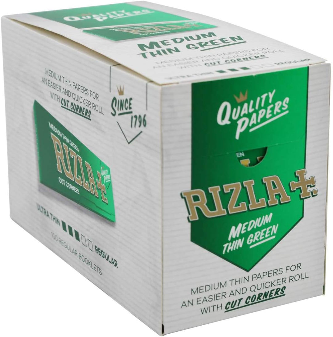 Rizla Zigarettenpapier, Grün, 100 Heftchen 1 Grün, 1 Grün