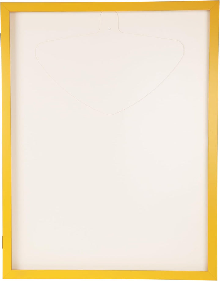 Trikotrahmen mit Drehtür – 'Gelb-Blau' - Rückwand Weiss | Grösse: 90x70cm - von vorne bestückbar - s