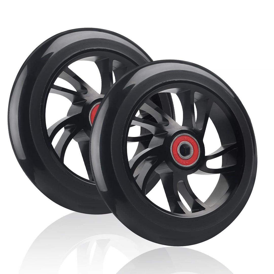 DBREAKS 2 Stück Stunt Scooter Rollen 120mm, Ersatzräder für Scooter 120mm Schwarz, Scooter Ersatzräd