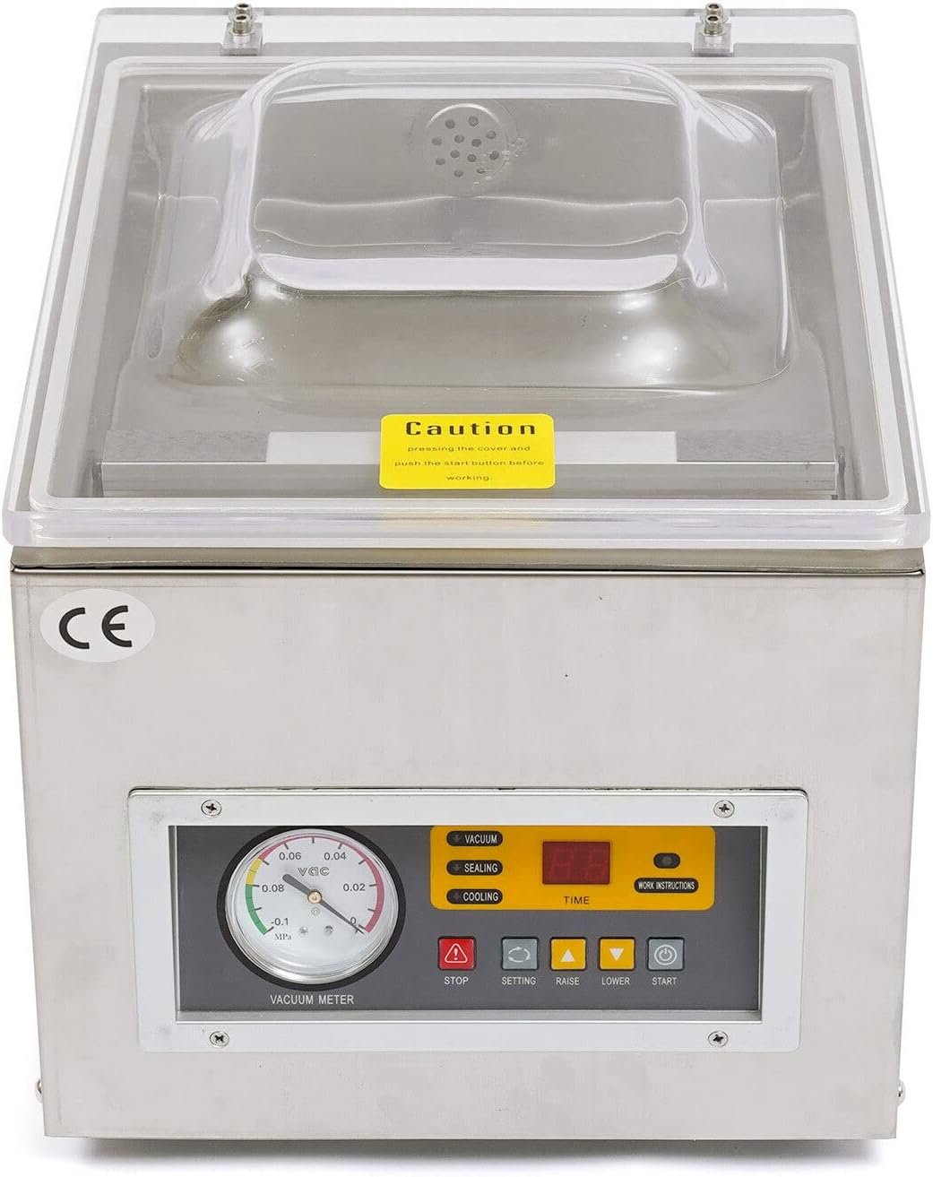 Vakuumierer Vakuumiergerät Vacuum Sealer | Lebensmittel Vakuumiergerät | Edelstahl | 220V | Kompakt