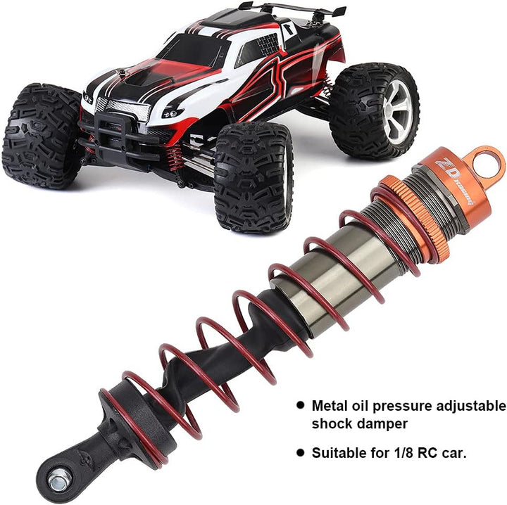 Dilwe 4 Stück RC Car Front Stossdämpfer hinten, Metall Öldruck Einstellbarer Stossdämpfer RC Upgrade