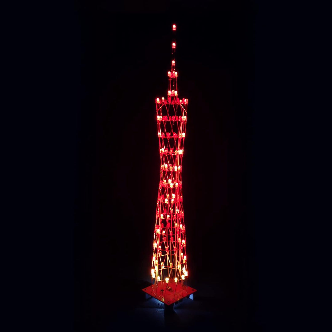 GZT-12 Led Canton Tower Modell DIY Elektronik Kit, LED Würfel Modell Handgemachtes Lötprojekt Kit (G
