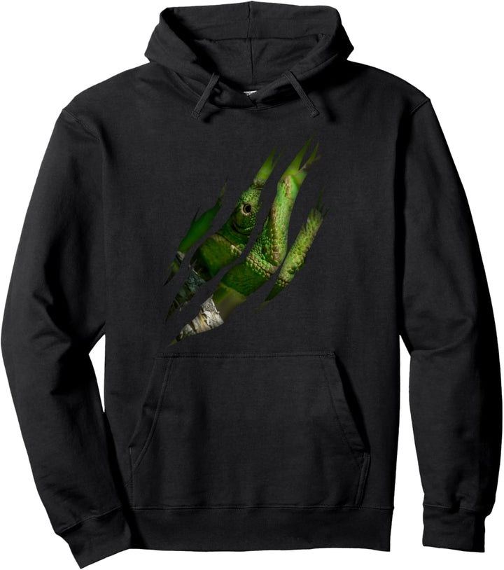 Chamäleon Kunst Tier Pullover Hoodie