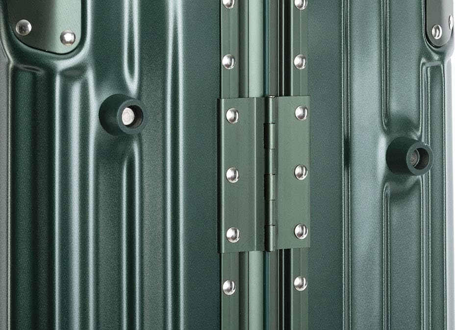 Travelhouse London Koffer Grün S-55cm, L-55cm · 2er-Set · Alu-Rahmen · Polykarbonat Hartschale · Han