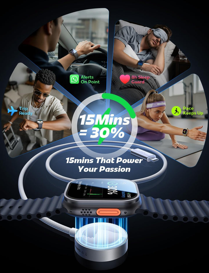 LISEN 5W für Apple Watch 11 Ladekabel USB C Schnellladekabel für Apple Watch Ultra 3, Smartwatch Lad