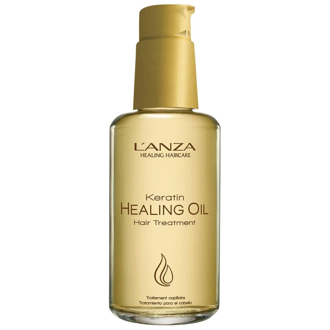 L'ANZA Keratin Heilöl Haarbehandlung (50 ml), Regeneriert, Belebt & Nährt Trockenes, Geschädigtes Ha