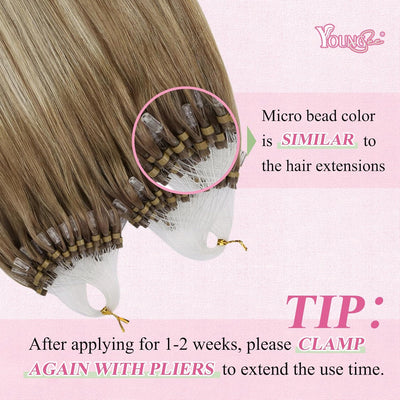 40cm Microring Extensions Braun Blond Microring Extensions Echthaar 1g Ombre Echthaar Extensions Mic