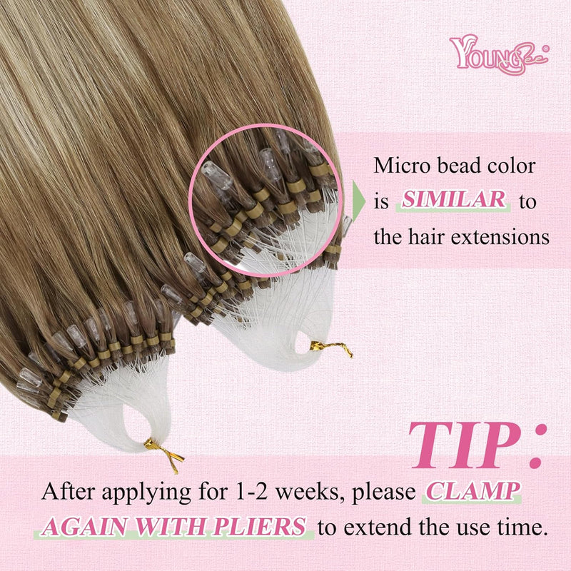 40cm Microring Extensions Braun Blond Microring Extensions Echthaar 1g Ombre Echthaar Extensions Mic