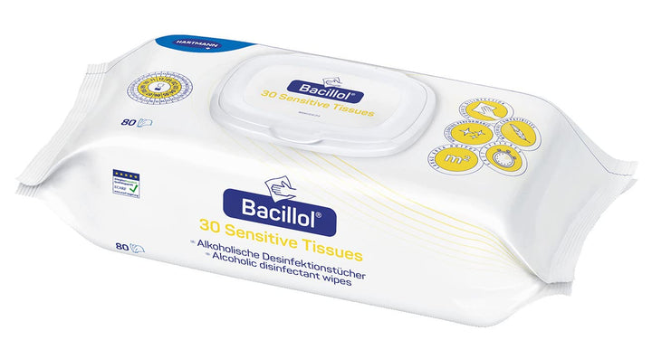 Bacillol 30 Sensitive Tissues: Materialschonende Schnell-Desinfektionstücher zur Desinfektion sensib