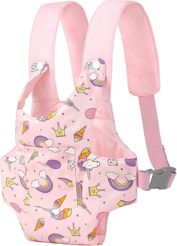 GAGAKU Puppentrage Puppenzubehör Babypuppentrage Kuscheltierträger mit verstellbaren Trägern für Kin