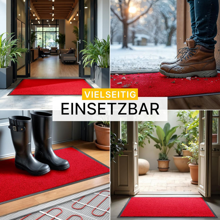 Entrando Schmutzfangmatte - für innen und aussen, wetterfest, waschbar, rutschfest - ideal für Flur,