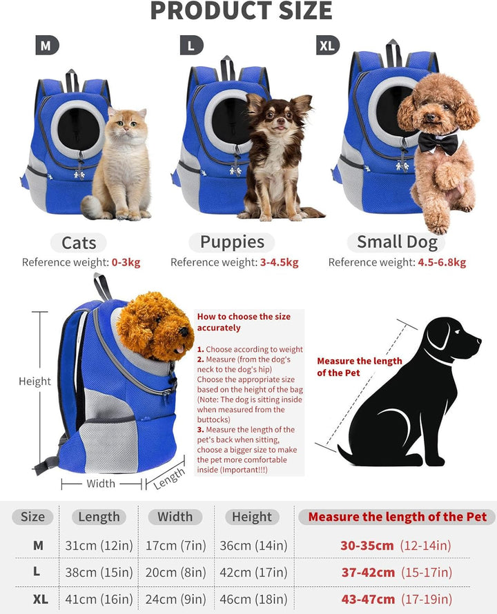 PETCUTE Rucksack für Haustier haustiertragetasche Rucksack Haustier Tasche für Hunde Airline Genehmi