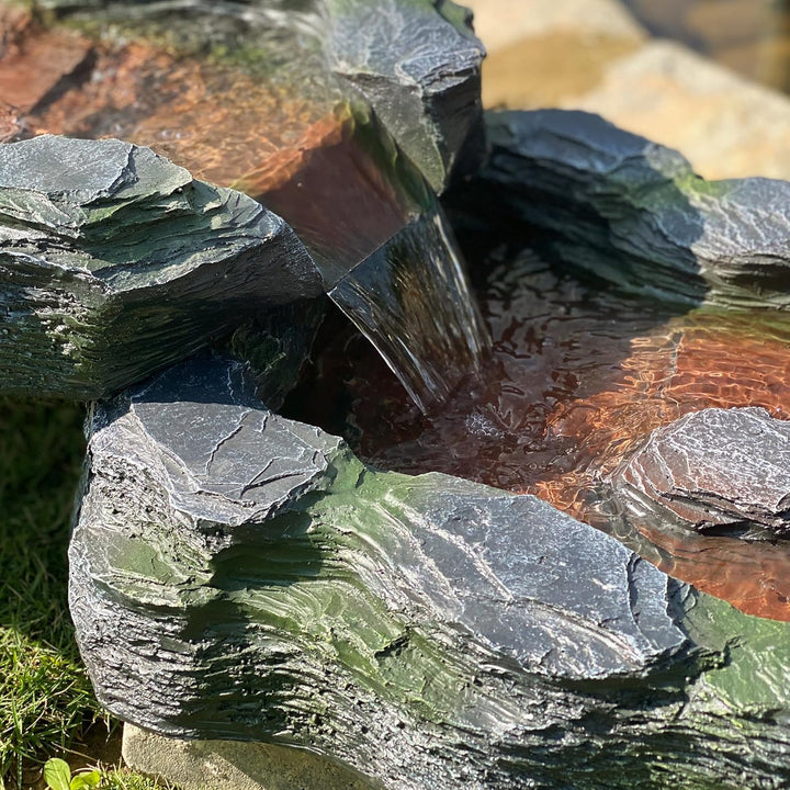 Köhko Bachlauf Mulde-Quelle Wasserfall Zulauf mit Wasserzulauf 140014 1er-Mulde-Quelle, 1er-Mulde-Qu