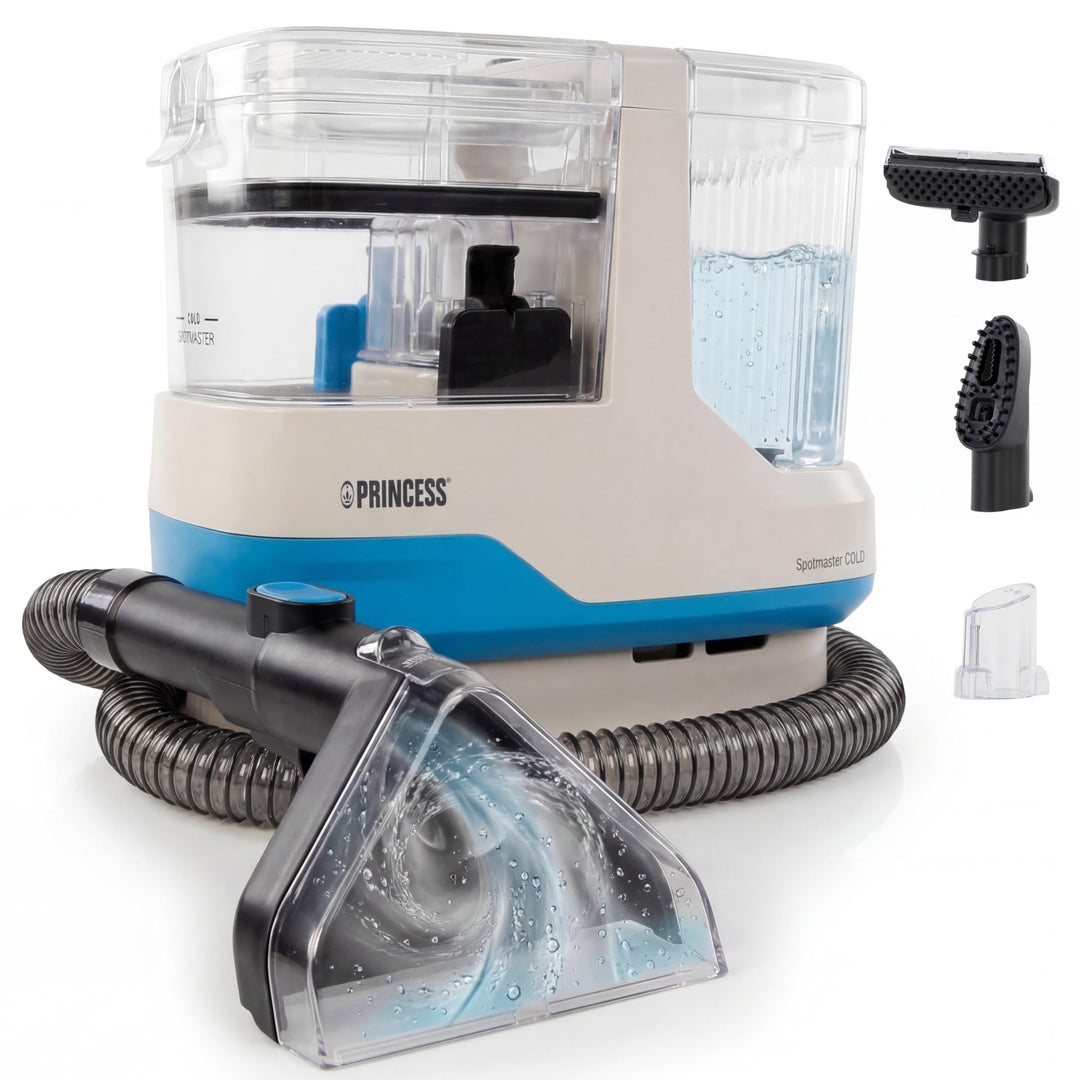 Princess Spot Master Cold Fleckenreiniger, 600 W Leistung, 1100 ml Frischwassertank, Kompakt und Lei