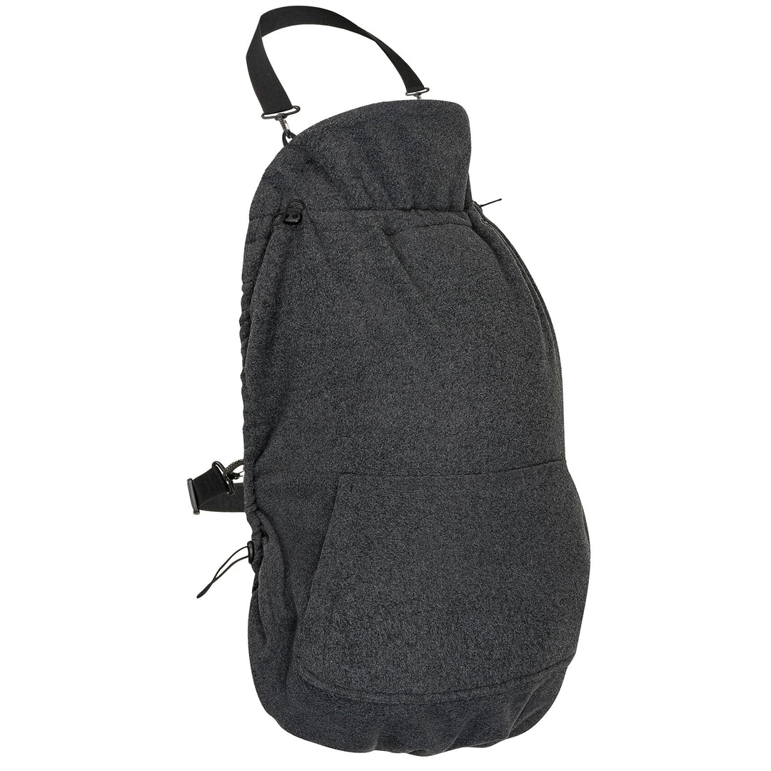 Hoppediz Fleece Cover f. Babytrage Bauchtrage Tragetuch Anthrazit, anthrazit