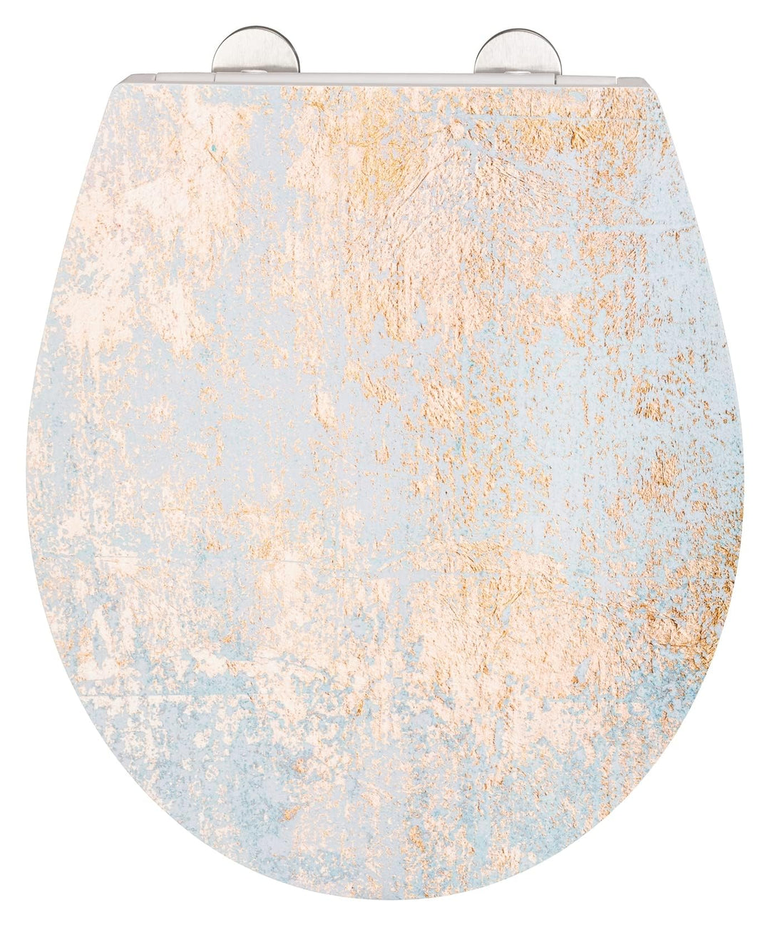 WENKO WC-Sitz Agate, hygienischer Toilettensitz aus antibakteriellem Duroplast mit Absenkautomatik u