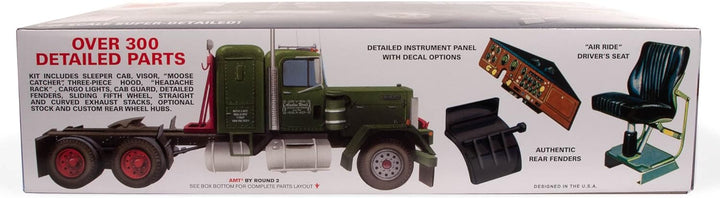 AMT AMT1339/06 1/25 Kenworth Alaskan Hauler Modellbausatz, Mehrfarbig