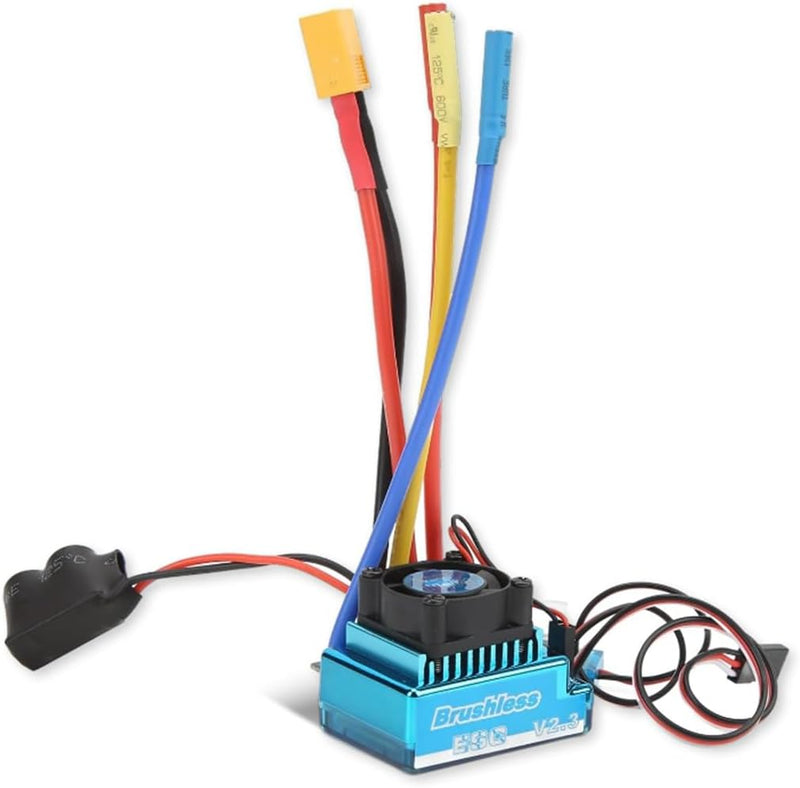 120A Fernbedienung Brushless ESC, Externer Programmieranschluss, 120A ESC, 9 Gang Beschleunigungsein
