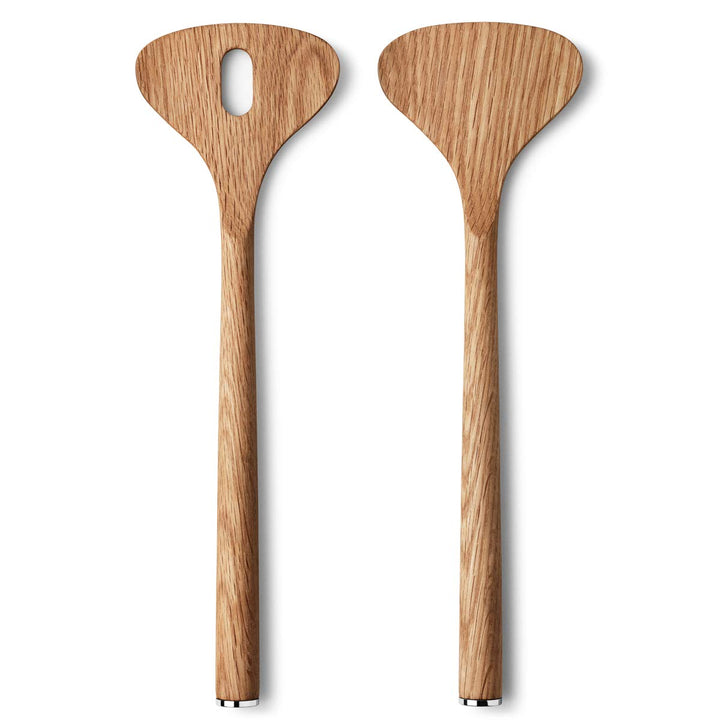 Georg Jensen ALFREDO Salatbesteck, Eichenholz