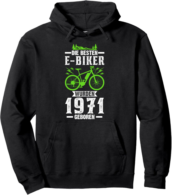 50. Geburtstag E-Biker 50 Jahre Pullover Hoodie