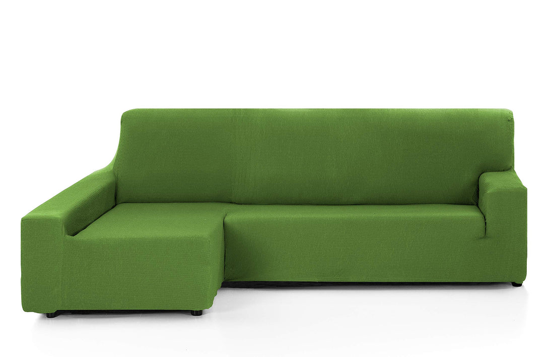 Martina Home - Elastischer Sofabezug, Modell Túnez, Eckteil Links, Stoff, Grün, 3-Sitzer langer link