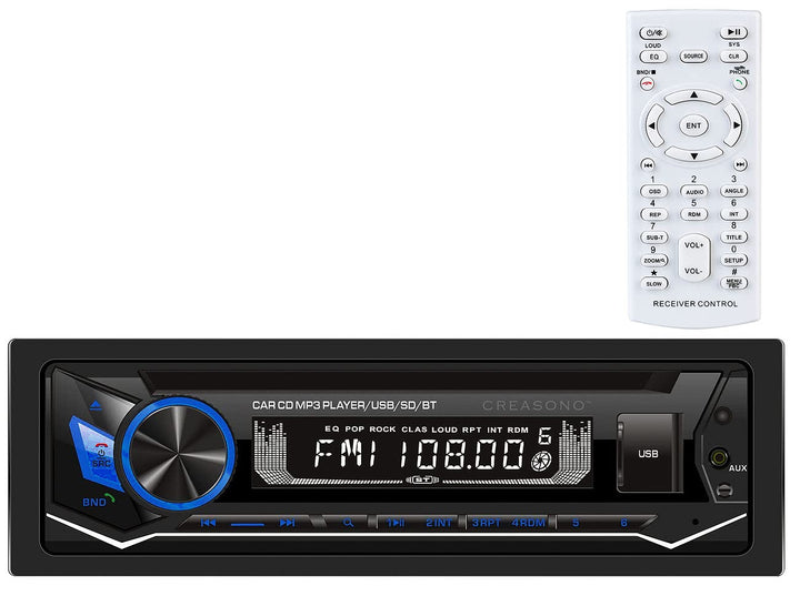 Creasono Autoradio mit CD Player: MP3-Autoradio, CD, Bluetooth, Freisprechfunktion, USB, SD, 4x45W (