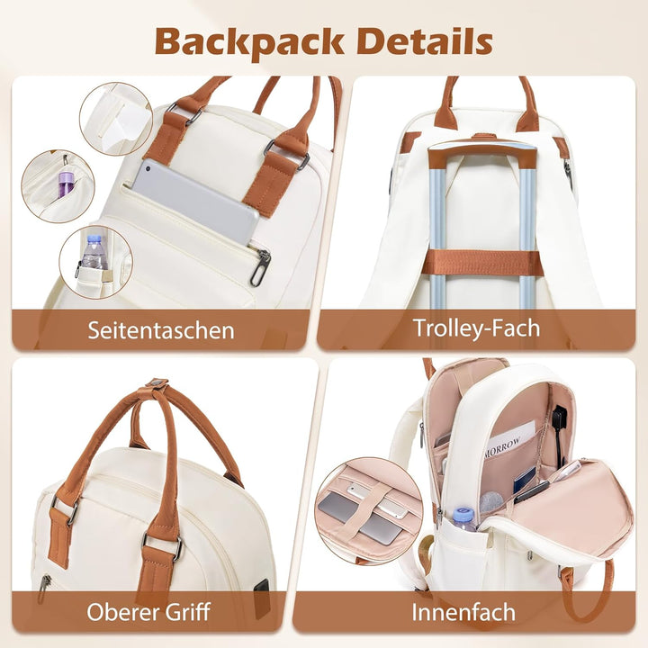 COOLIFE Koffer Trolley Koffer Reisekoffer von ABS Hartschalen Trolley 4 Rollen TSA-Schloss Der Koffe