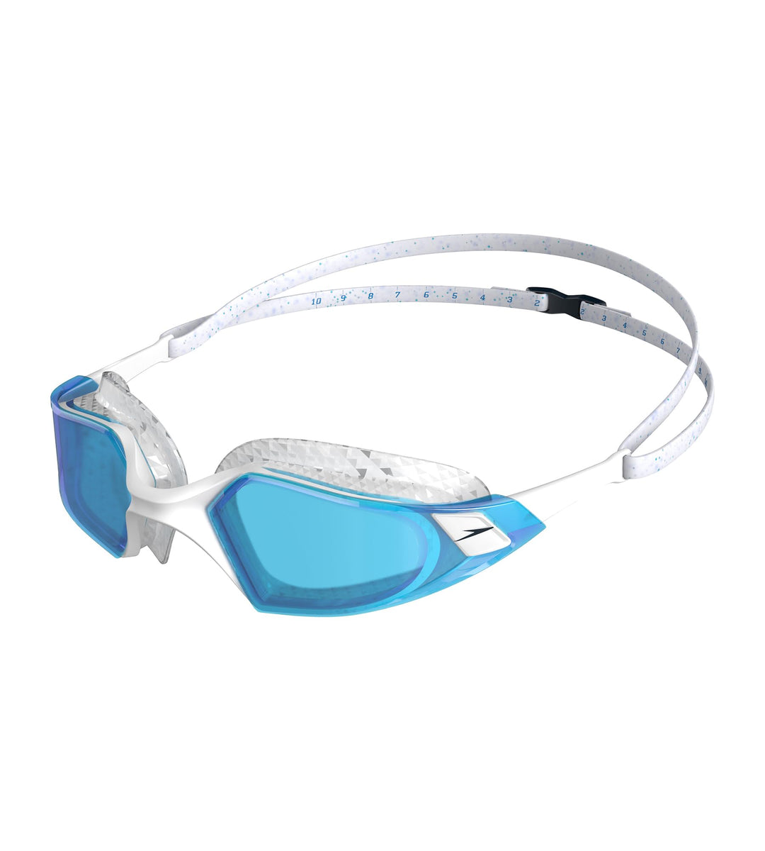 Speedo Unisex Aquapulse Pro Swimming Goggles | Anti-Fog | Anti-Mist | Anti-Leak, White/Clear/Purple