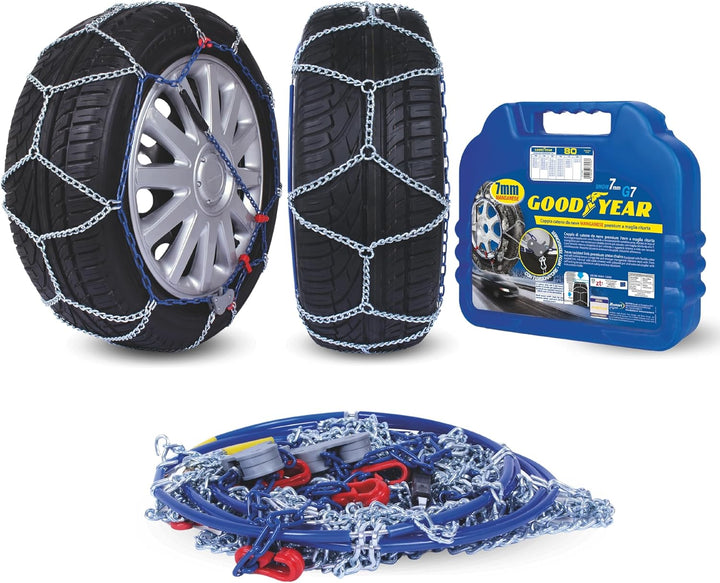 Goodyear 77953 Schneeketten 7 mm für auto, Grösse 080