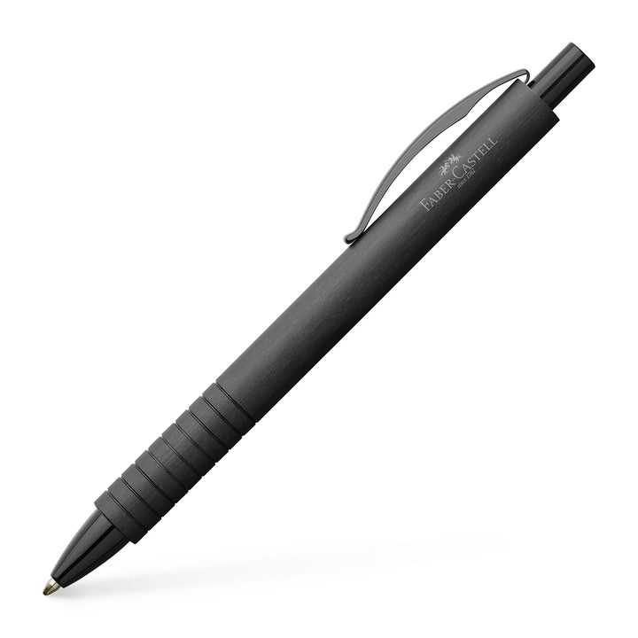 Faber-Castell 148427 - Kugelschreiber Essentio, Aluminium Schwarz schwarz Kugelschreiber, schwarz Ku