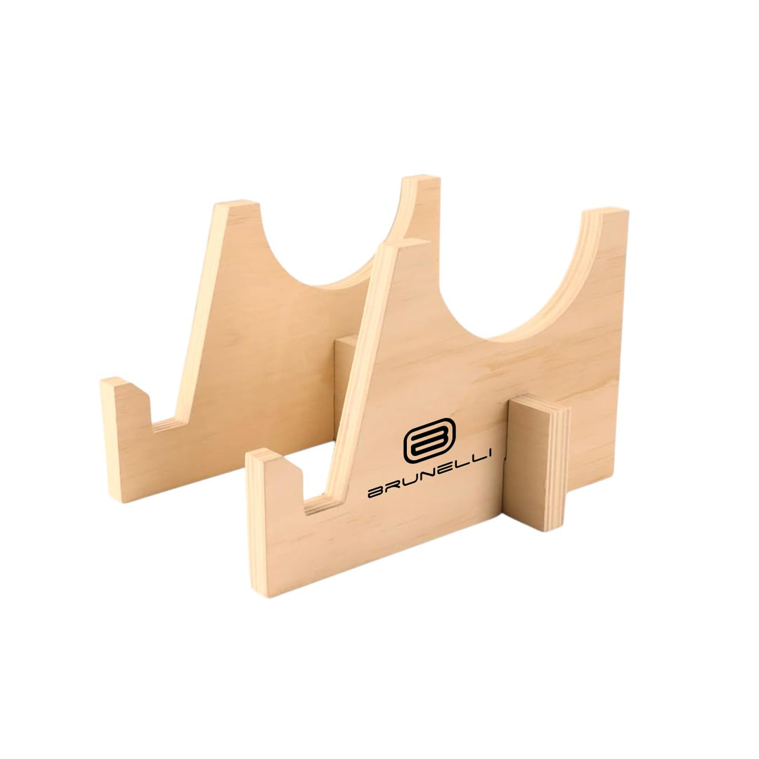 Brunelli Balance Board Holz Komplettset - Balanceboard mit Rolle & Halbkugel Gleichgewicht Core Trai