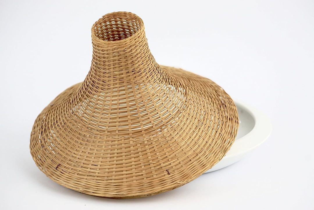 anaan Vase aus Keramik Blumenvase Keramikvase Design handgemacht Tischdeko weiss (φ172xH125 mm), φ17