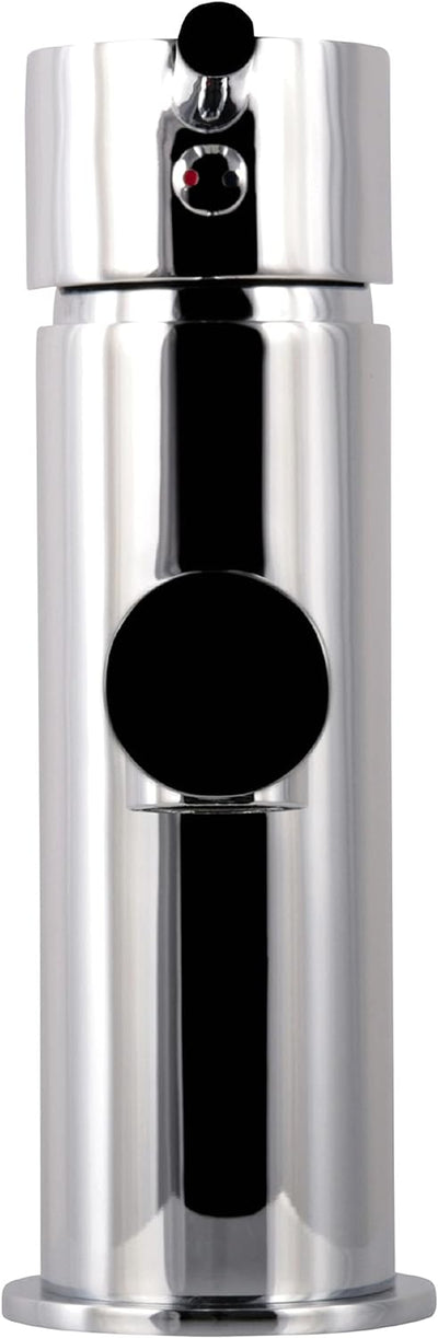 aquaSu® Waschtischarmatur Lago 2.0 in chrom mit Wasserspar-Funktion, Einhebelmischer mit Stickgriff,