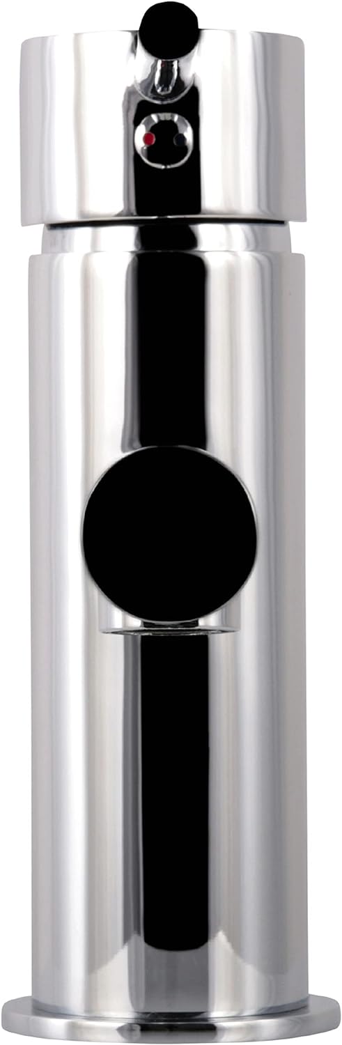 aquaSu® Waschtischarmatur Lago 2.0 in chrom mit Wasserspar-Funktion, Einhebelmischer mit Stickgriff,