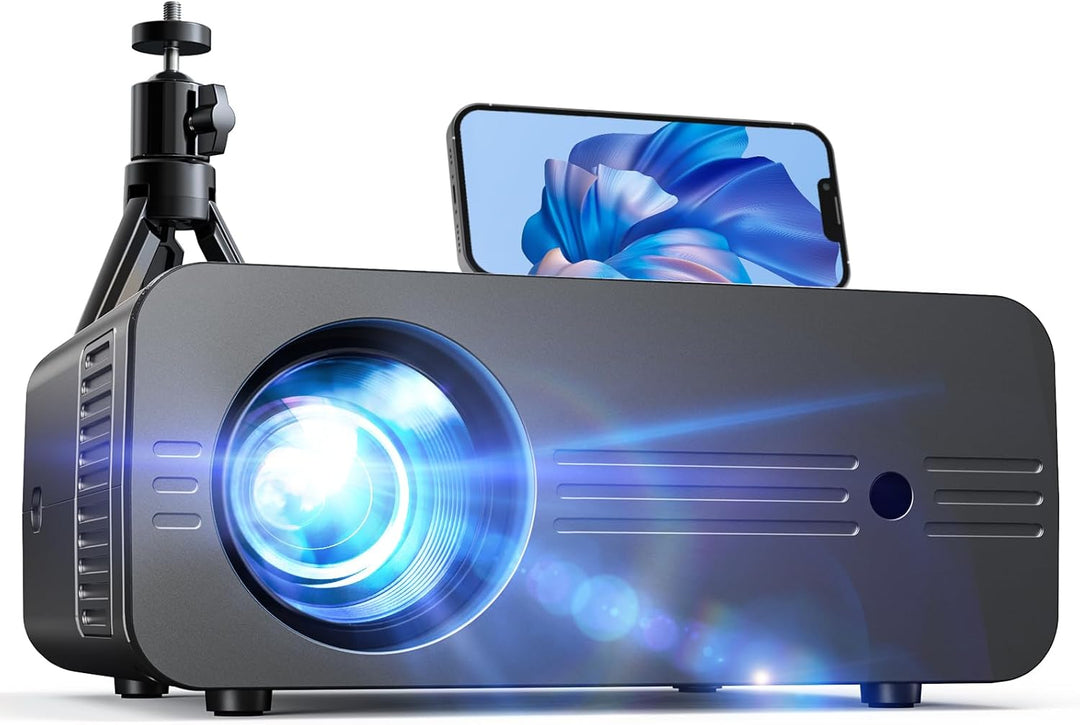 Beamer 5G WiFi Bluetooth, 10000 Lux Full HD 1080P 4K Unterstützt, iZEEKER Mini Projektor 300” Heimki