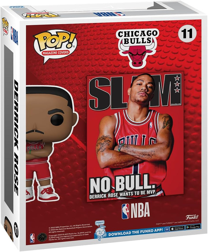 Funko Pop! NBA Cover: Slam - Derrick Rose - NBA + Slam Magazine - Vinyl-Sammelfigur - Geschenkidee -