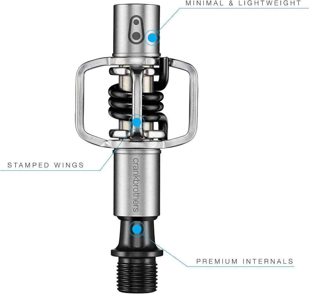 Crank Brothers Eggbeater 1 Pedal BLAU Silver/Black, BLAU Silver/Black