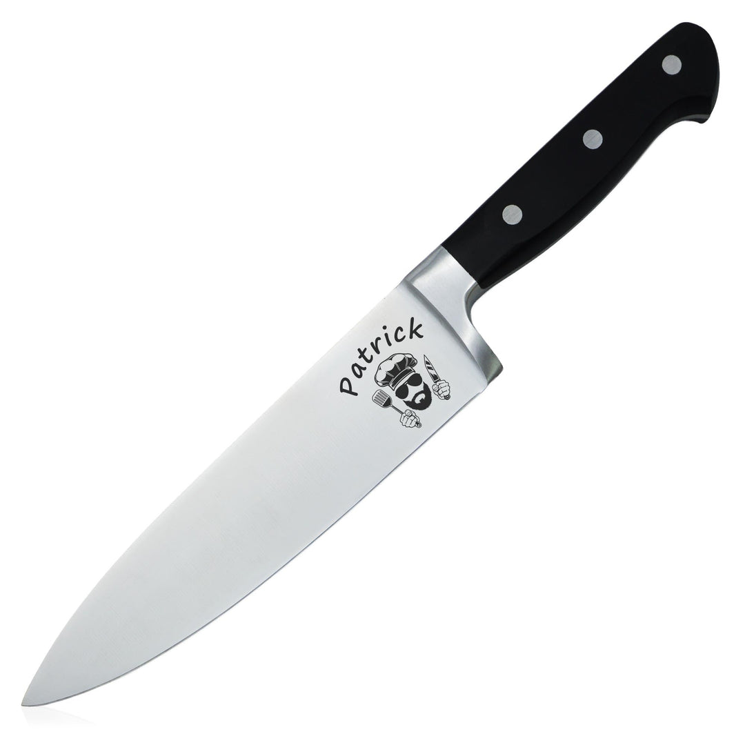 Grillmesser mit Gravur | Grillen Geschenke für Männer | Grillmeister Fleischmesser | Geschenke für G