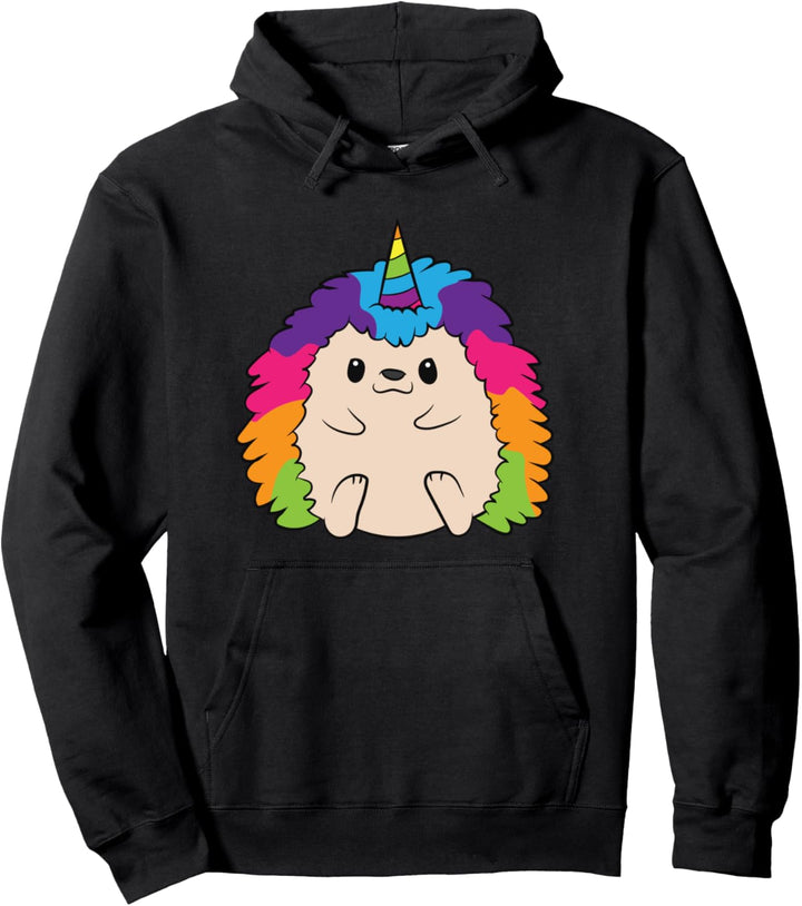 Lustiger Igel Einhorn Kinder Regenbogen Igel Pullover Hoodie