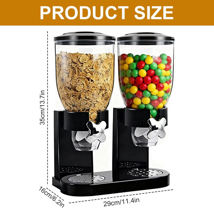 Cereal Dispenser 2L 2er Pack Müslispender für die Organisation des Küchenvorratsraums Ideal für Müsl