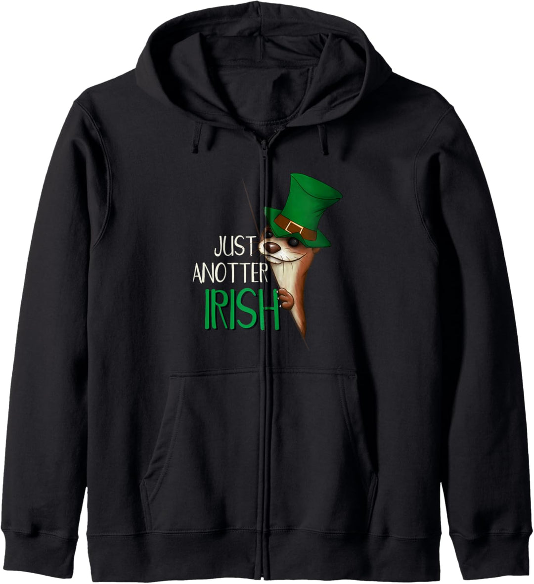 Just Anotter Irish | Lustiger irischer Otter Irland Fun Kapuzenjacke