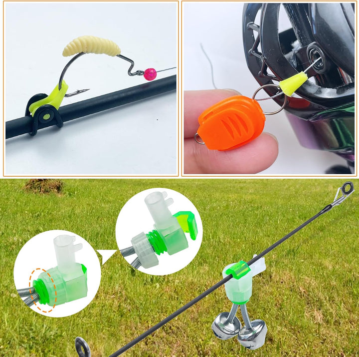 141 PCS Angelköder Angelrolle Set mit Baitcaster, Makrelenfedern Rig, Geflochtene Angelschnur, Weich