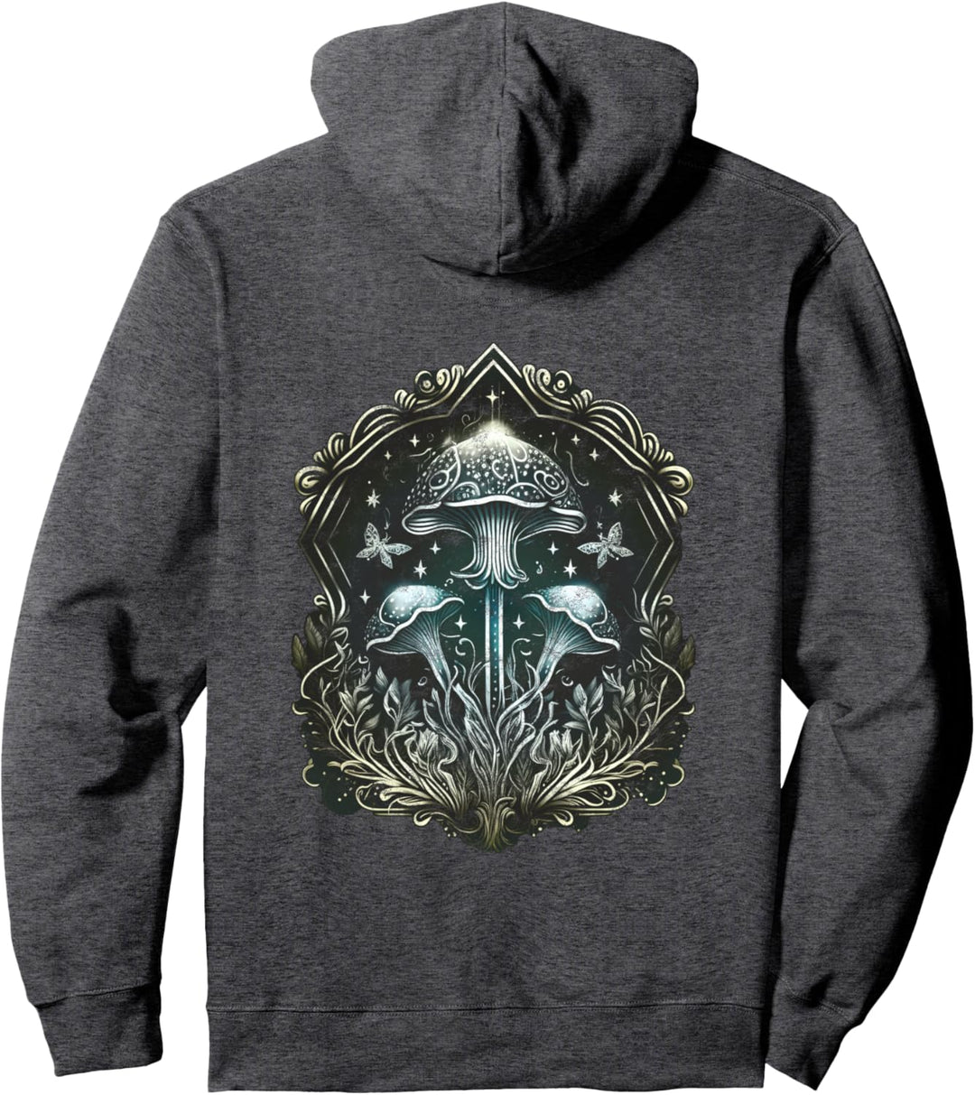 Zauberpilze, Motten, Nacht, Techno, Rave, Trance, Tanzen Pullover Hoodie
