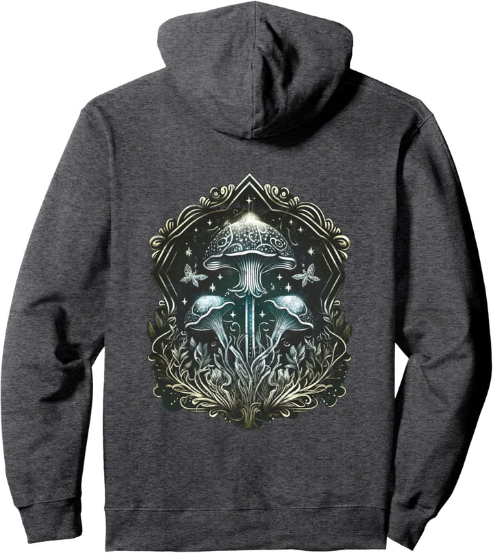 Zauberpilze, Motten, Nacht, Techno, Rave, Trance, Tanzen Pullover Hoodie
