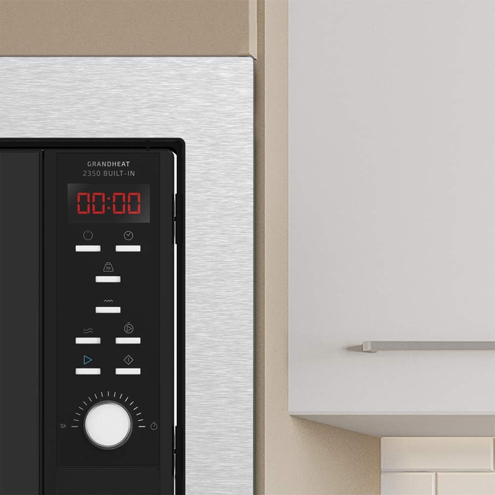 Cecotec Microondas encastrable Digital GrandHeat 2350 Built-In SteelBlack. 900W, Integrable, 23 Litr