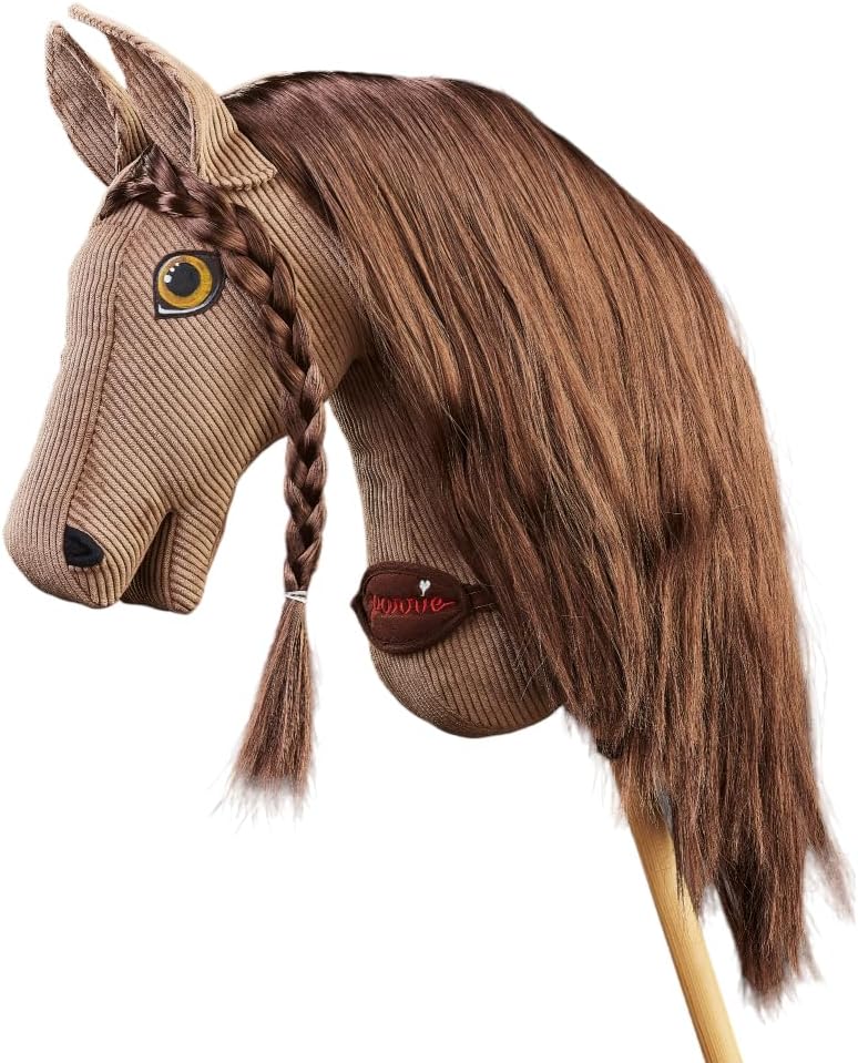 PONNIE Steckenpferd Ponnie Baroness A3, Hobby Horse, Pferde Spielzeug für Kinder, mit handgemalten A