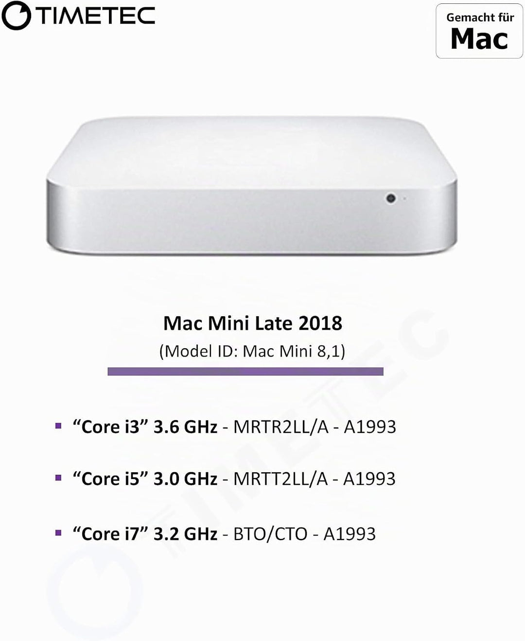 Timetec 16GB kompatibel für Apple DDR4 2666MHz für Mitte 2020 iMac20,1/20,2/Mitte 2019 iMac19,1 27 Z