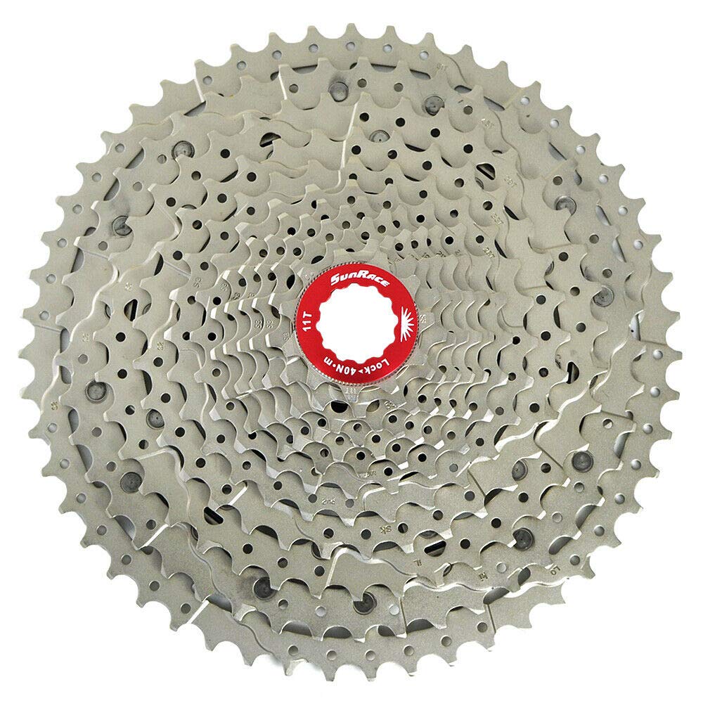 SunRace CSMZ800 11-51T 12 Speed Wide Ratio Cassette, Silver, ST1876