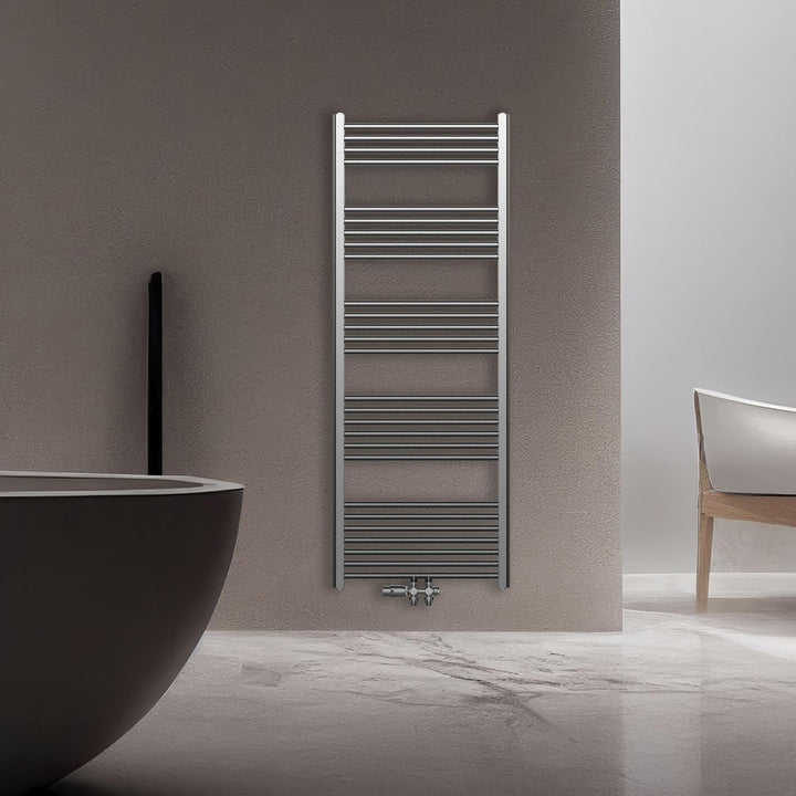 Belvit Badheizkörper, 1200x600 mm, 557 Watt, Mittelanschluss, Nabenabstand 50 mm, Qualitätsstahl, Ed