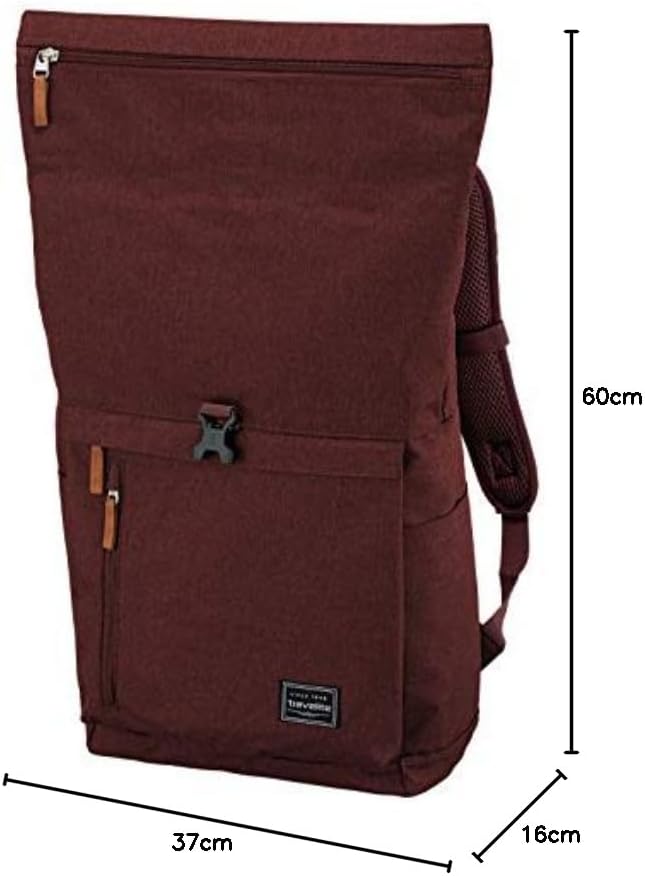 Travelite Handgepäck Rucksack mit Laptop Fach 15,6 Zoll, 60 cm, 35 Liter, 800 Gramm & BASICS rucksac